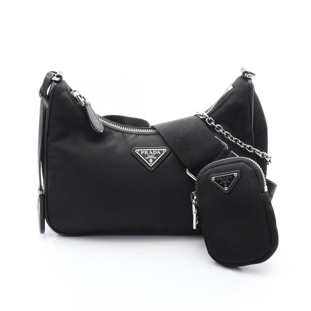 Prada Re-Edition 2005 2-Way Shoulder Bag/Handbag, Nylon & Saffiano Leather, W...
